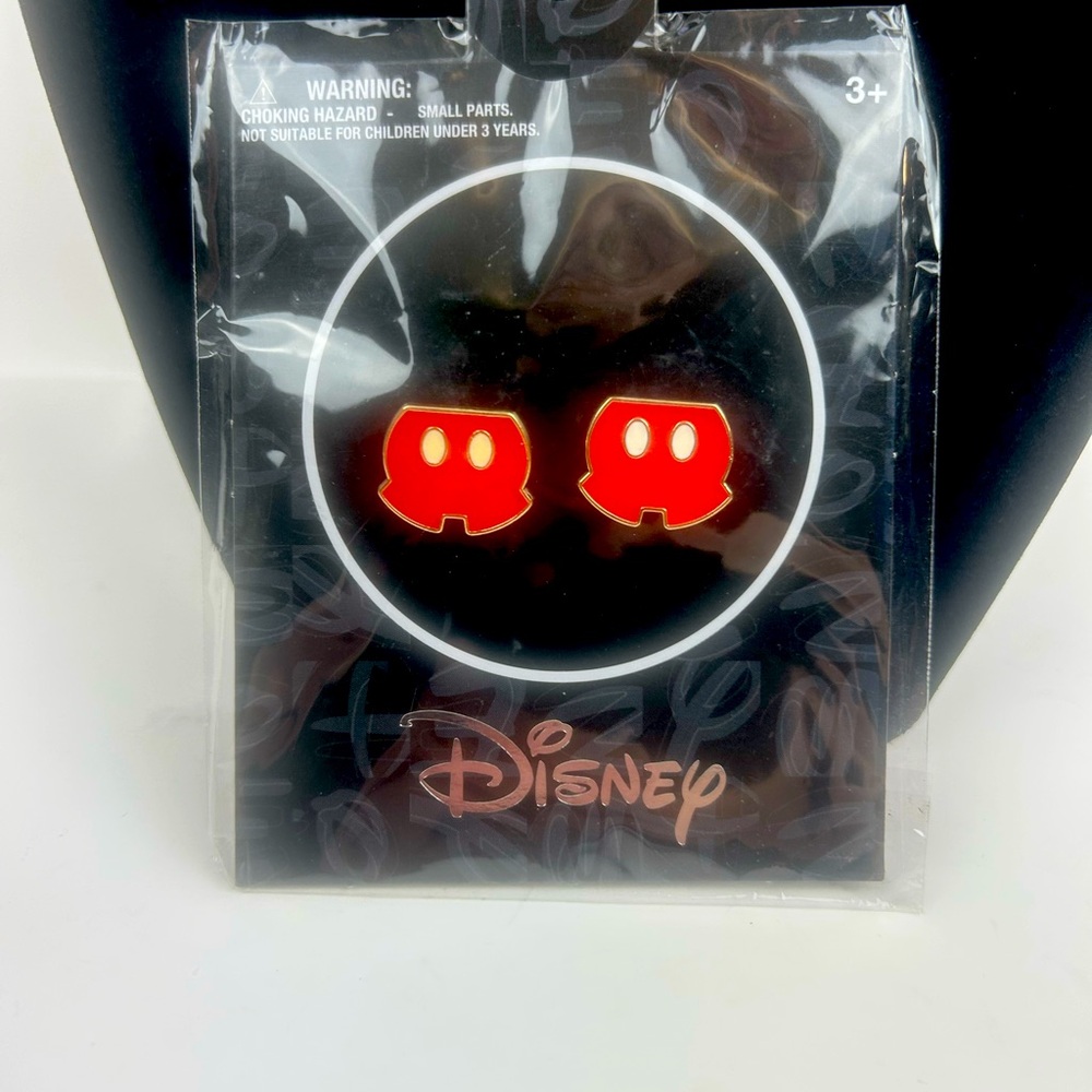 Disney Mickey red pants earrings